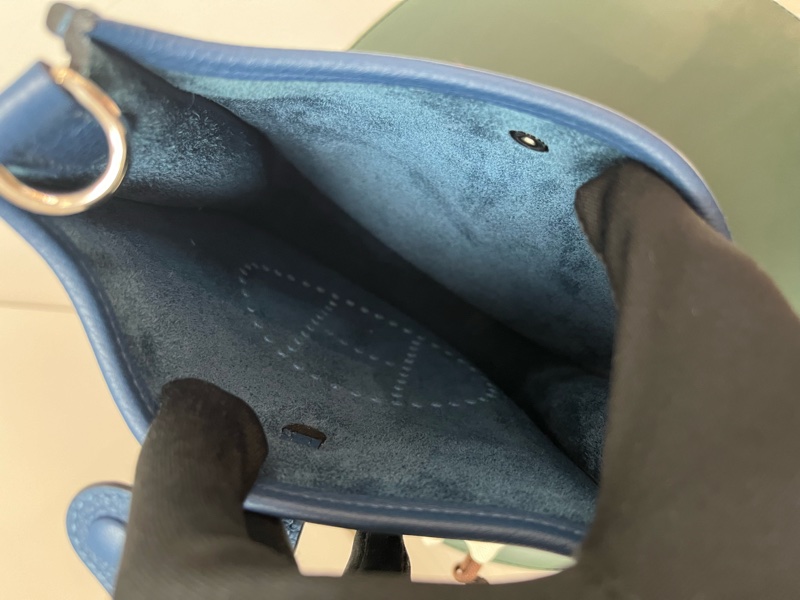 Hermes Mini Evelyne 深邃藍 U刻 mini e🤍-5