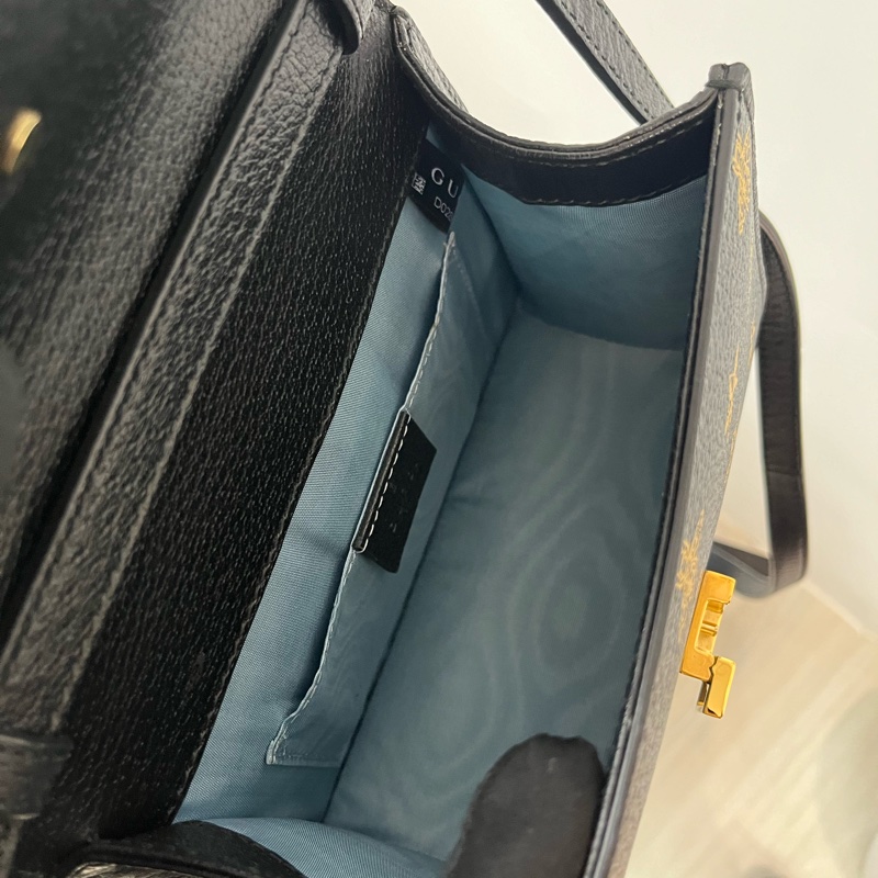 Gucci Sylvie 塞爾維亞 蜜蜂星星包 金扣 手提斜挎單肩包🤍-4