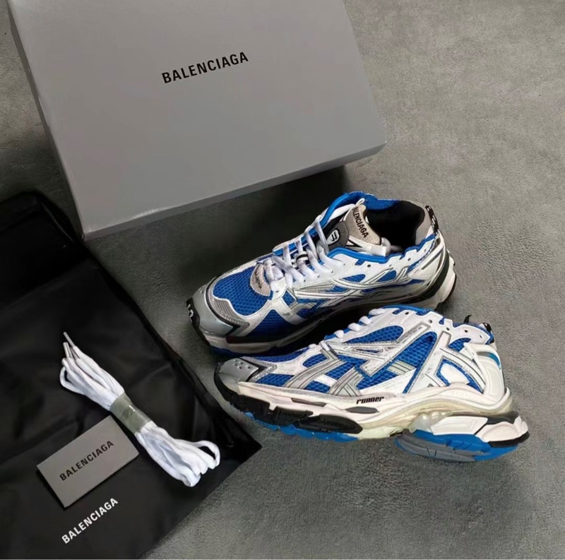BALENCIAGA RUNNER SNEAKER IN BLUE 巴黎世家 藍白配色 附上原廠鞋盒/防塵套/紙袋/購買證明-6
