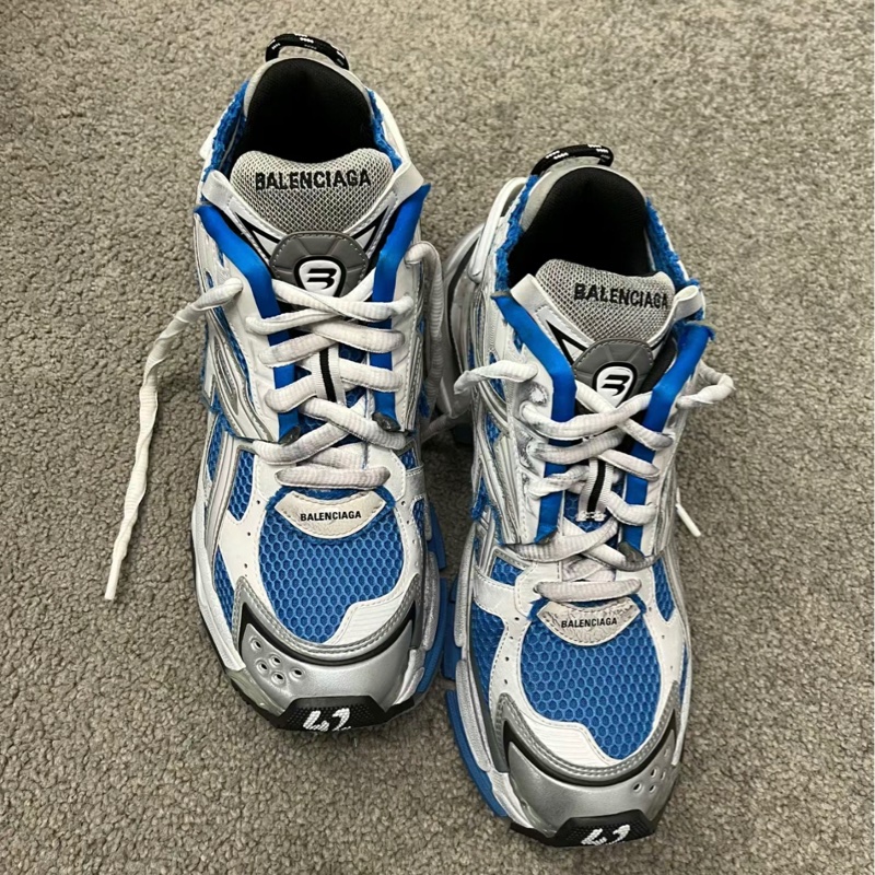 BALENCIAGA RUNNER SNEAKER IN BLUE 巴黎世家 藍白配色 附上原廠鞋盒/防塵套/紙袋/購買證明-8