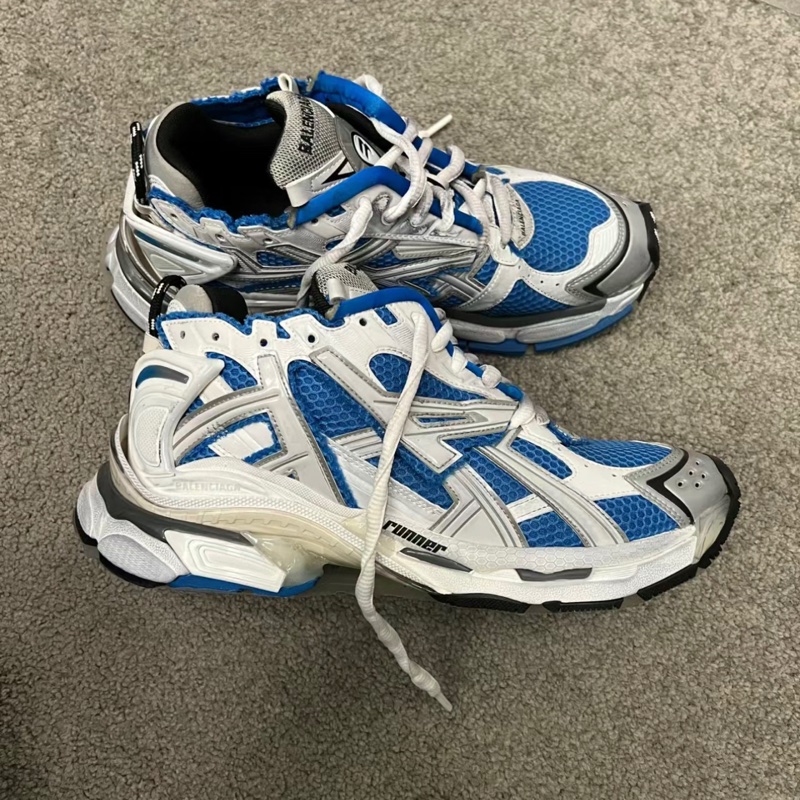 BALENCIAGA RUNNER SNEAKER IN BLUE 巴黎世家 藍白配色 附上原廠鞋盒/防塵套/紙袋/購買證明-9