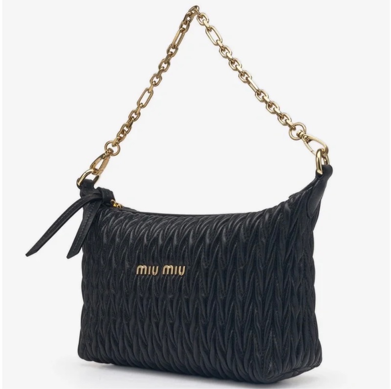 Miu Miu經典羊皮便當包-0