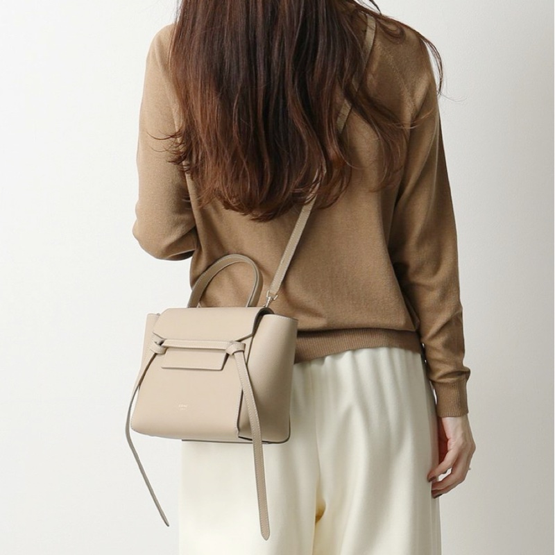 CELINE BELT BAG pico鯰魚包 杏色-0