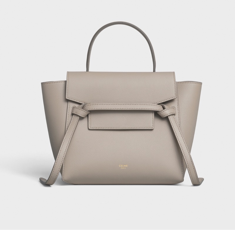 CELINE BELT BAG pico鯰魚包 杏色-2