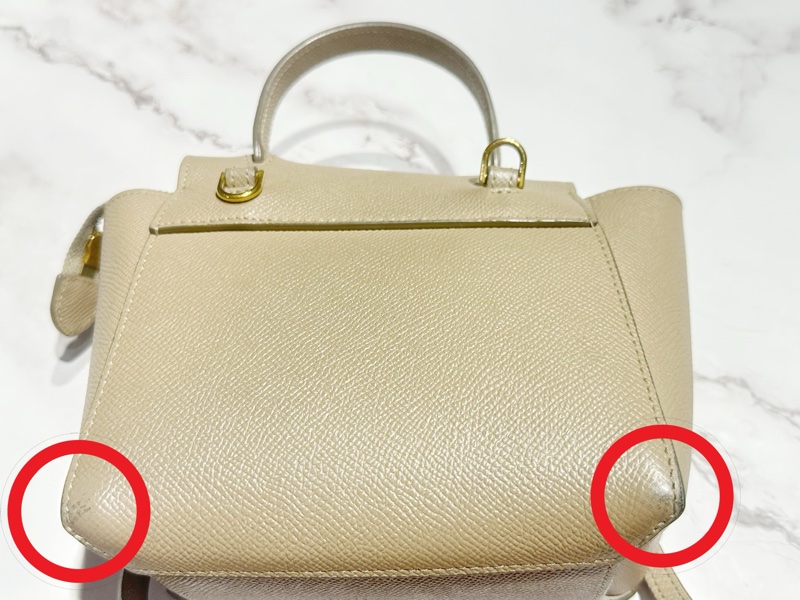 CELINE BELT BAG pico鯰魚包 杏色-5