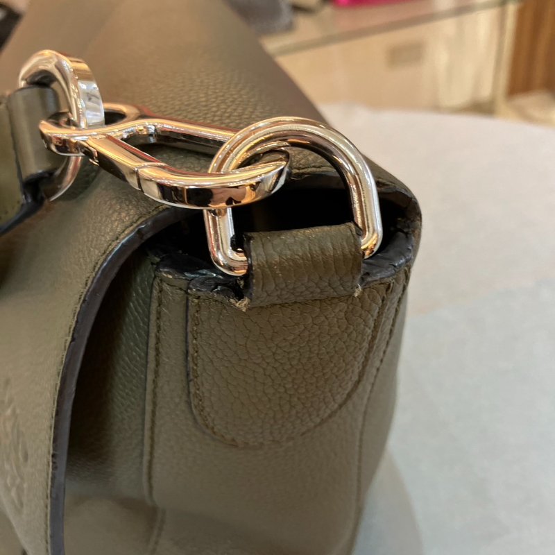 【舊愛新歡】LOEWE深卡其綠色郵差側背包 中性 男士-10