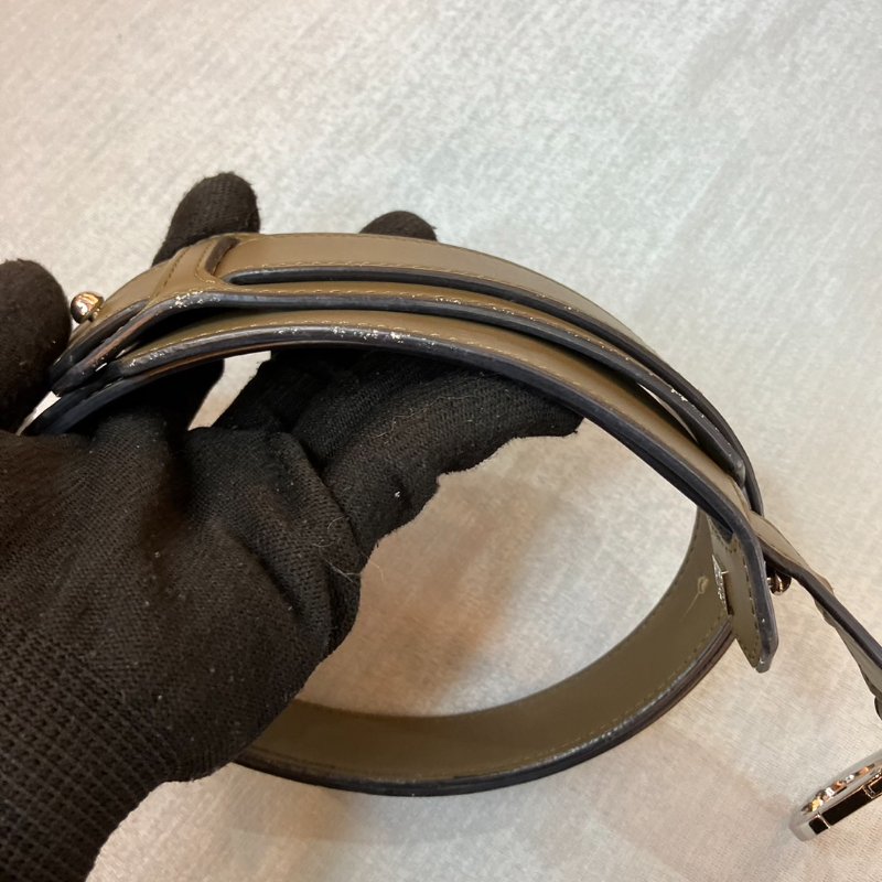 【舊愛新歡】LOEWE深卡其綠色郵差側背包 中性 男士-22