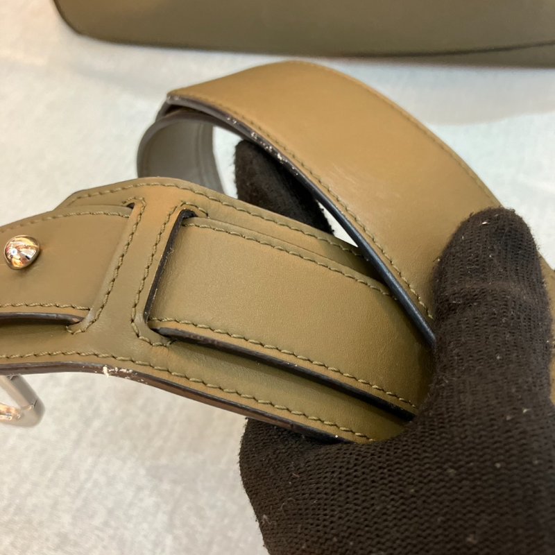 【舊愛新歡】LOEWE深卡其綠色郵差側背包 中性 男士-23