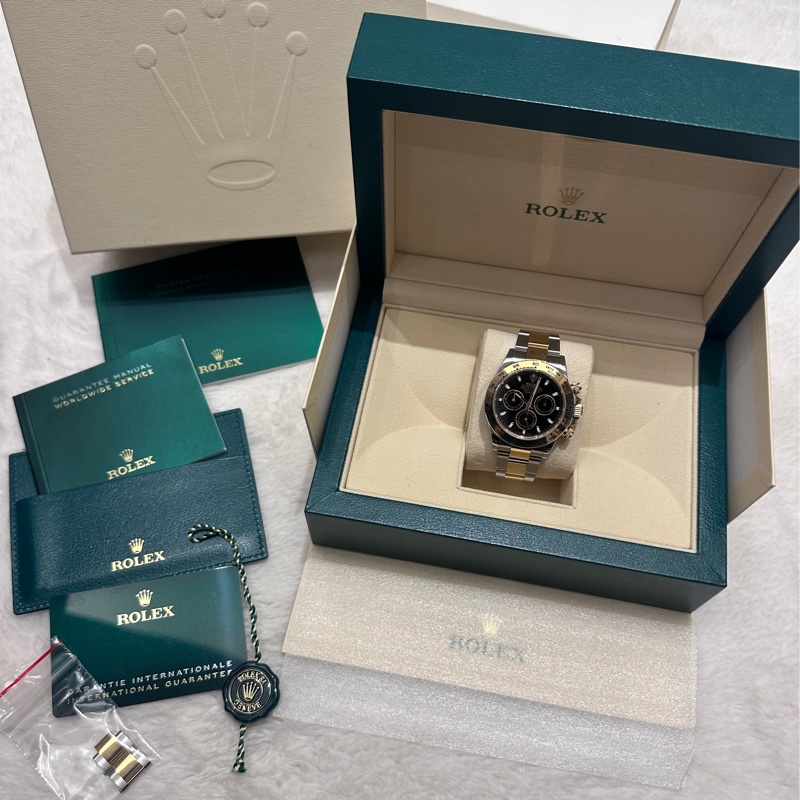 全新 膜還在 Rolex 116503 18k 半金黑迪 勞力士半金黑面迪 40mm Daytona 迪通拿-0
