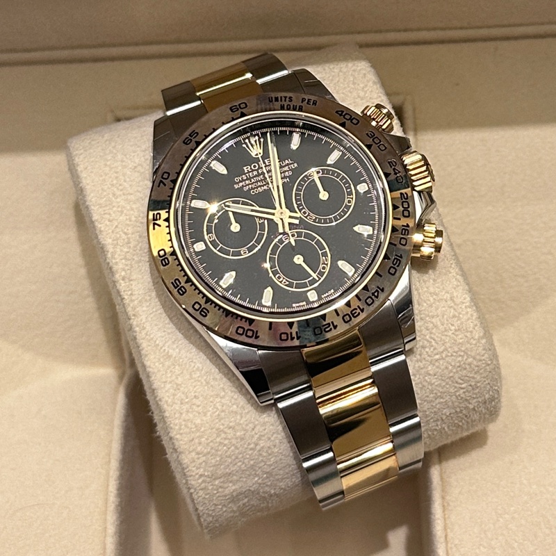 全新 膜還在 Rolex 116503 18k 半金黑迪 勞力士半金黑面迪 40mm Daytona 迪通拿-4