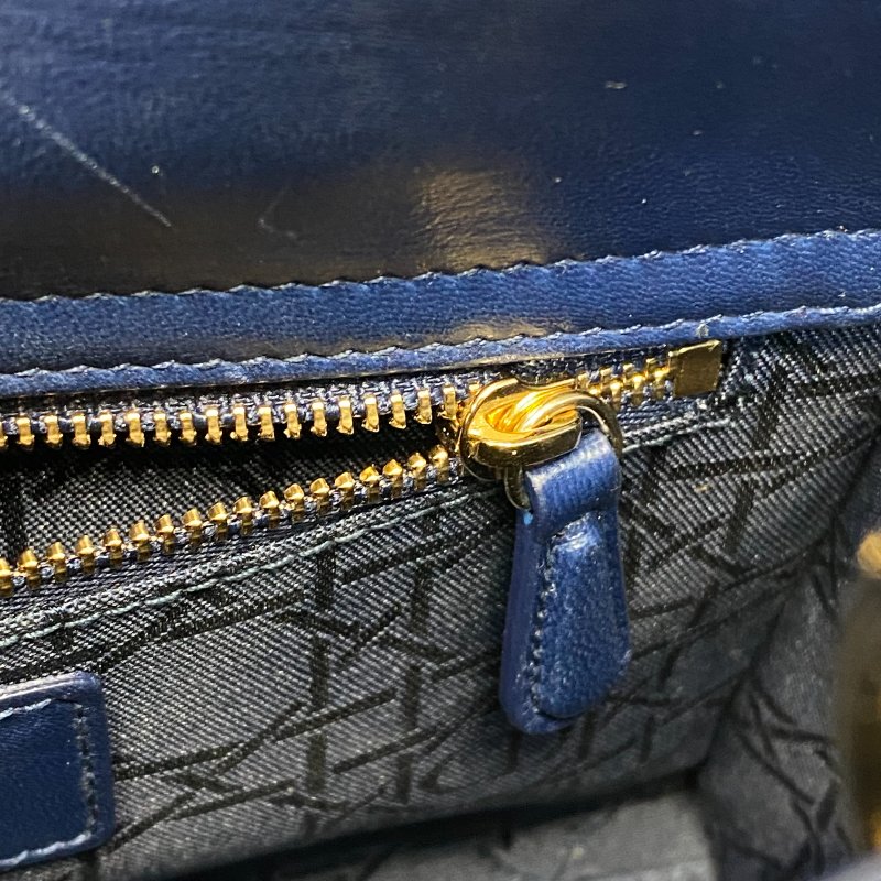 △ Christian Dior 迪奧 My ABCDior Small Lady Dior Navy Cannage Lambskin 2way Bag 小碼深藍色Cannage藤格紋圖案羊皮兩用袋 - 247008775-20