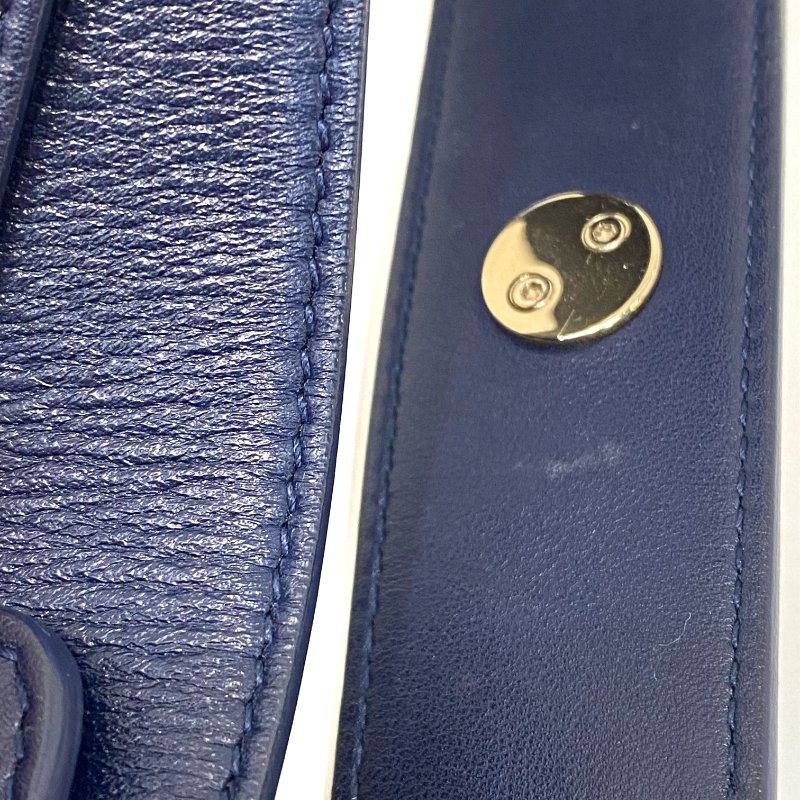 △ Christian Dior 迪奧 My ABCDior Small Lady Dior Navy Cannage Lambskin 2way Bag 小碼深藍色Cannage藤格紋圖案羊皮兩用袋 - 247008775-27