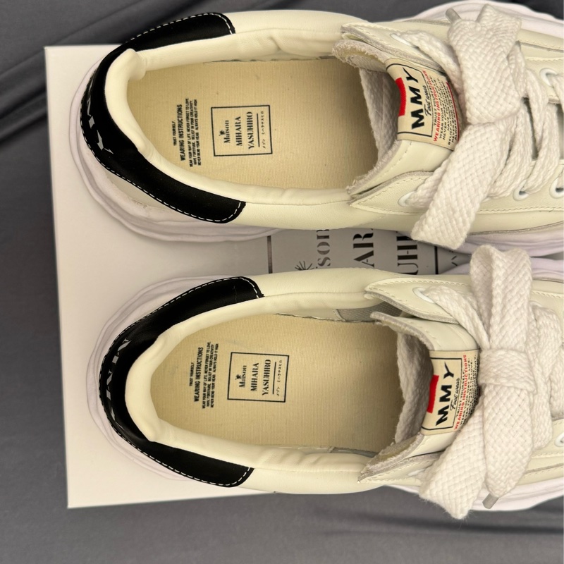 MIHARA YASUHIRO三原康裕 貝殼頭 全皮溶解鞋*BLAKEY" OG Sole Leather Low-top Sneaker / A06FW702-4