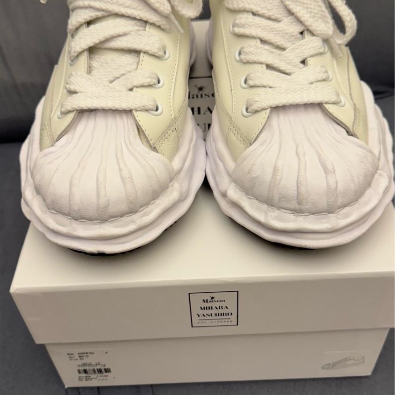 MIHARA YASUHIRO三原康裕 貝殼頭 全皮溶解鞋*BLAKEY" OG Sole Leather Low-top Sneaker / A06FW702-8