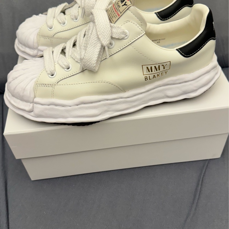 MIHARA YASUHIRO三原康裕 貝殼頭 全皮溶解鞋*BLAKEY" OG Sole Leather Low-top Sneaker / A06FW702-9