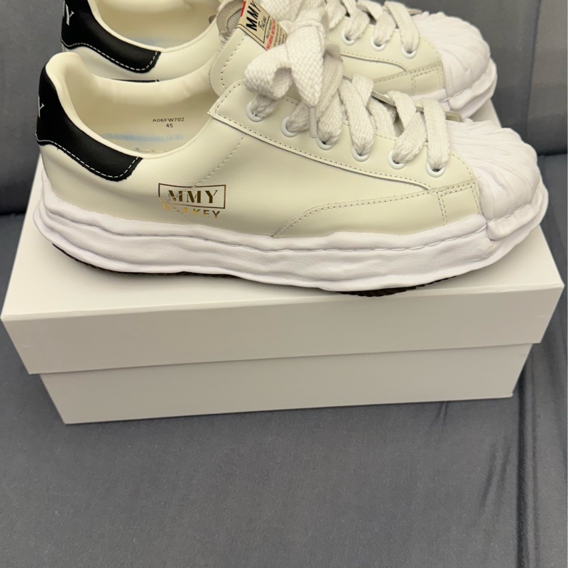 MIHARA YASUHIRO三原康裕 貝殼頭 全皮溶解鞋*BLAKEY" OG Sole Leather Low-top Sneaker / A06FW702-13