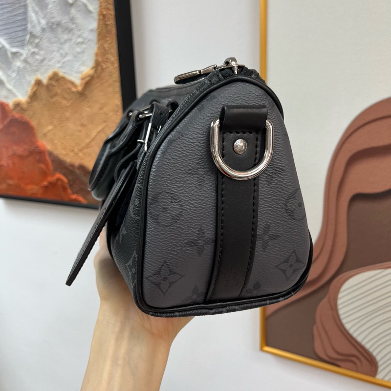Louis Vuitton KEEPALL 25 BLACK 黑武士 黑灰印花🖤-1