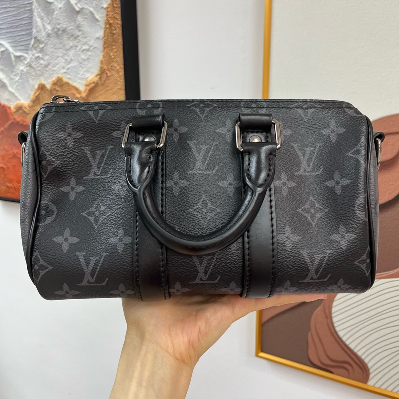 Louis Vuitton KEEPALL 25 BLACK 黑武士 黑灰印花🖤-2