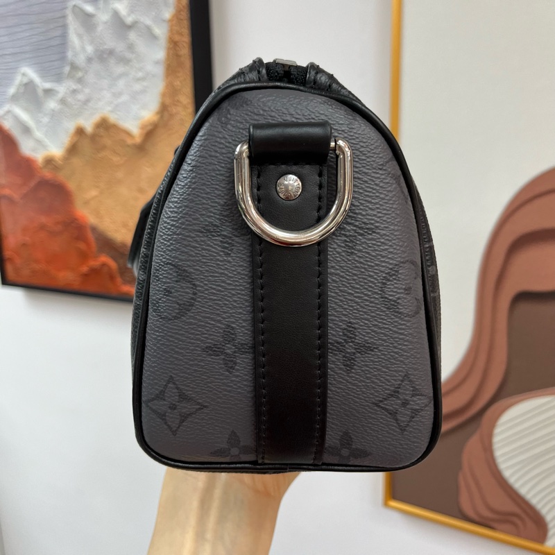 Louis Vuitton KEEPALL 25 BLACK 黑武士 黑灰印花🖤-3