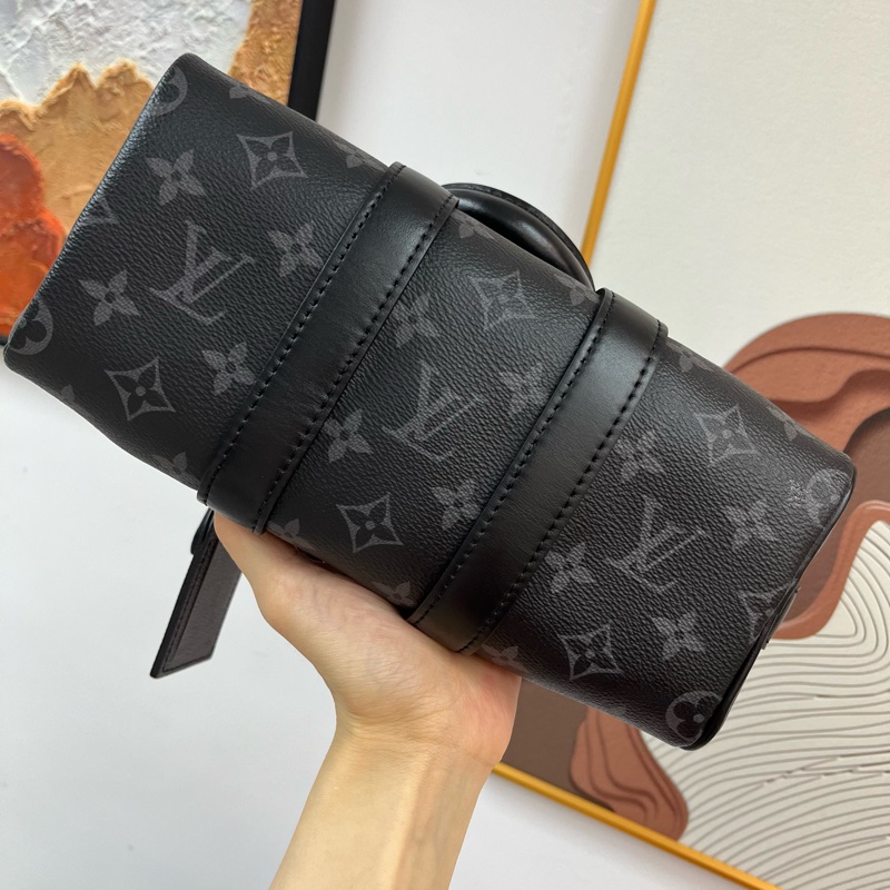 Louis Vuitton KEEPALL 25 BLACK 黑武士 黑灰印花🖤-4