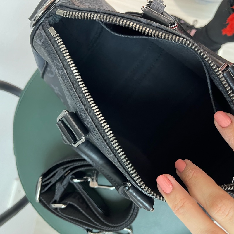 Louis Vuitton KEEPALL 25 BLACK 黑武士 黑灰印花🖤-6