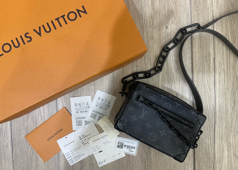 Lv soft Trunk mini黑老花小箱包(台灣專櫃購證發票齊全❗️)-4