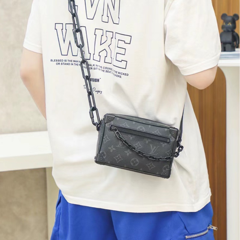 Lv soft Trunk mini黑老花小箱包(台灣專櫃購證發票齊全❗️)-7