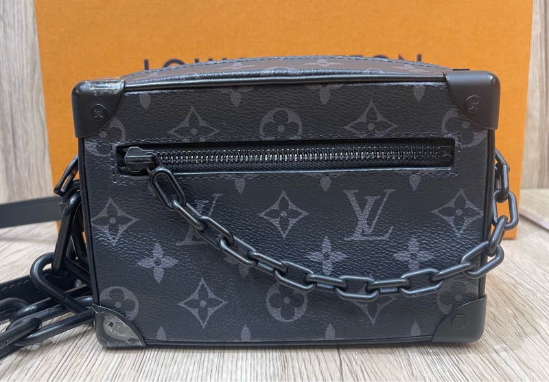 Lv soft Trunk mini黑老花小箱包(台灣專櫃購證發票齊全❗️)-9