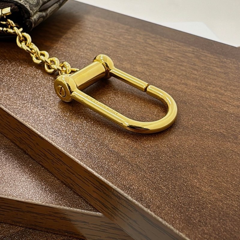 GUCCI 經典GG Supreme 印花鑰匙零錢包 772321-5