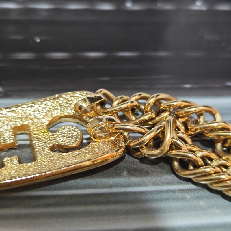 超級美品 Chanel crush 小鳥菱格鏤空字母項鍊 腰鏈-14