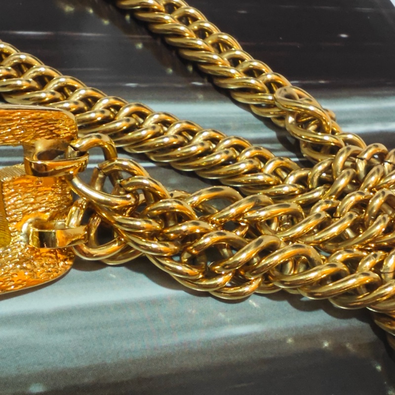 超級美品 Chanel crush 小鳥菱格鏤空字母項鍊 腰鏈-19