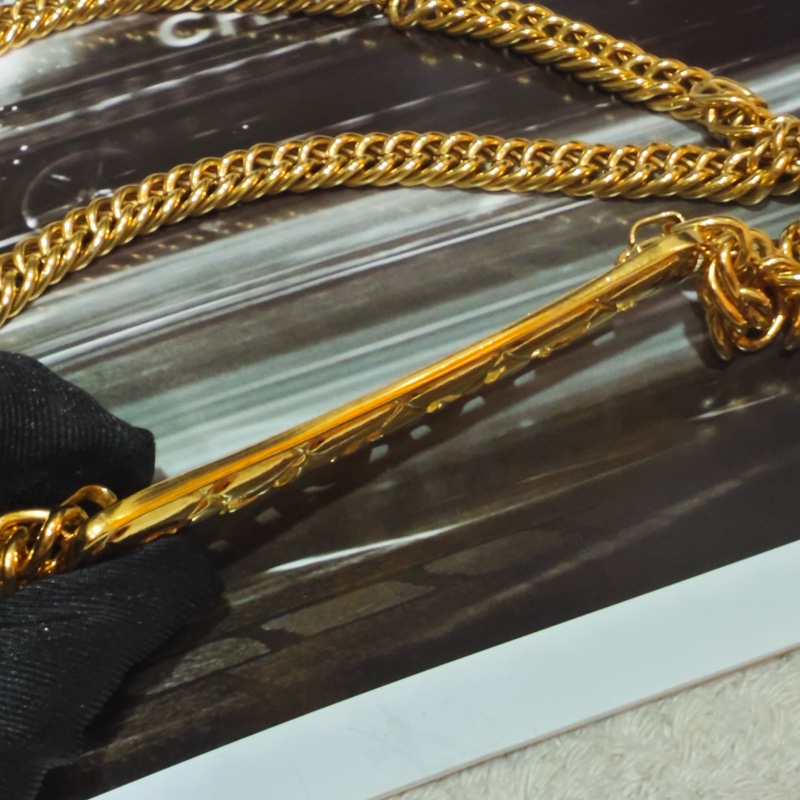 超級美品 Chanel crush 小鳥菱格鏤空字母項鍊 腰鏈-21