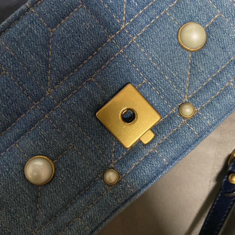 Gucci馬蒙包牛仔珍珠日本限定 斜背包 22cm（已保留）售出-13