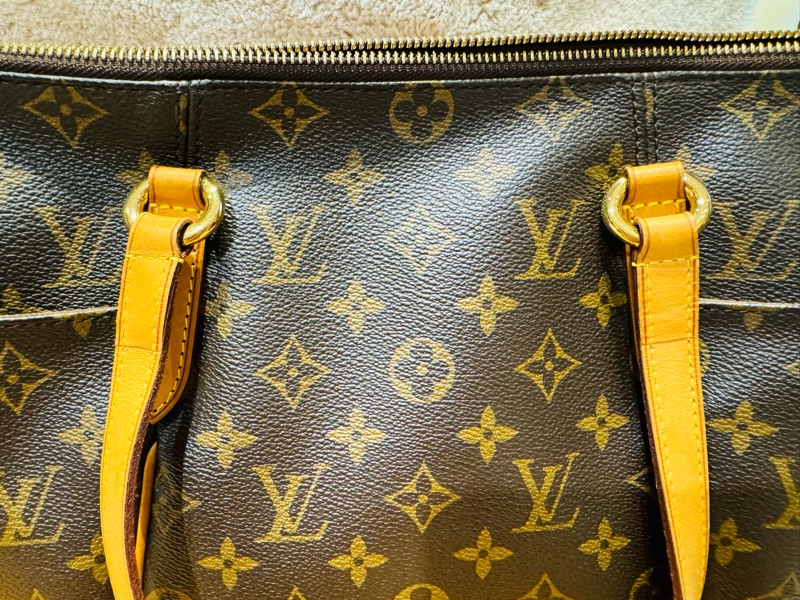 LV閒置正品 經典老花TotallyPM 托特包 肩背包-10