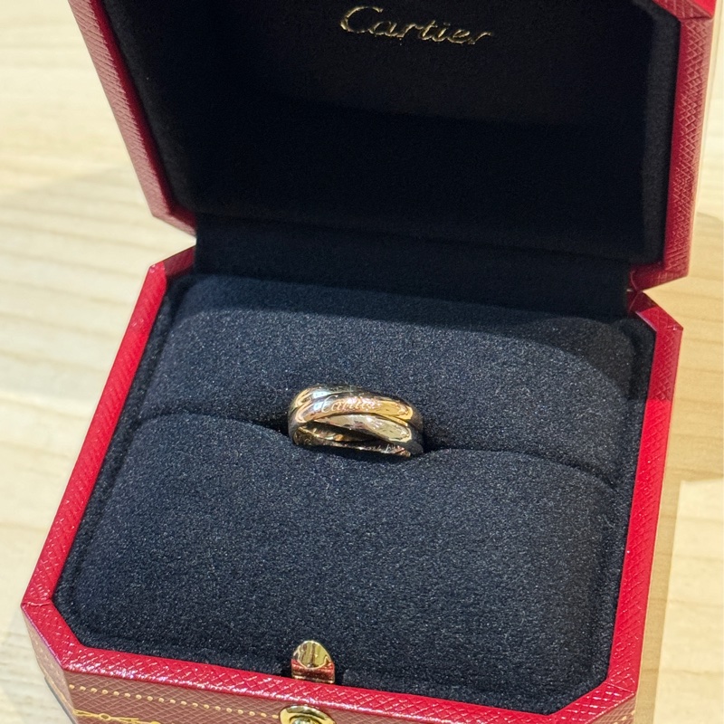 卡地亞Cartier三環戒 44號 TRINITY戒指 小型款-1