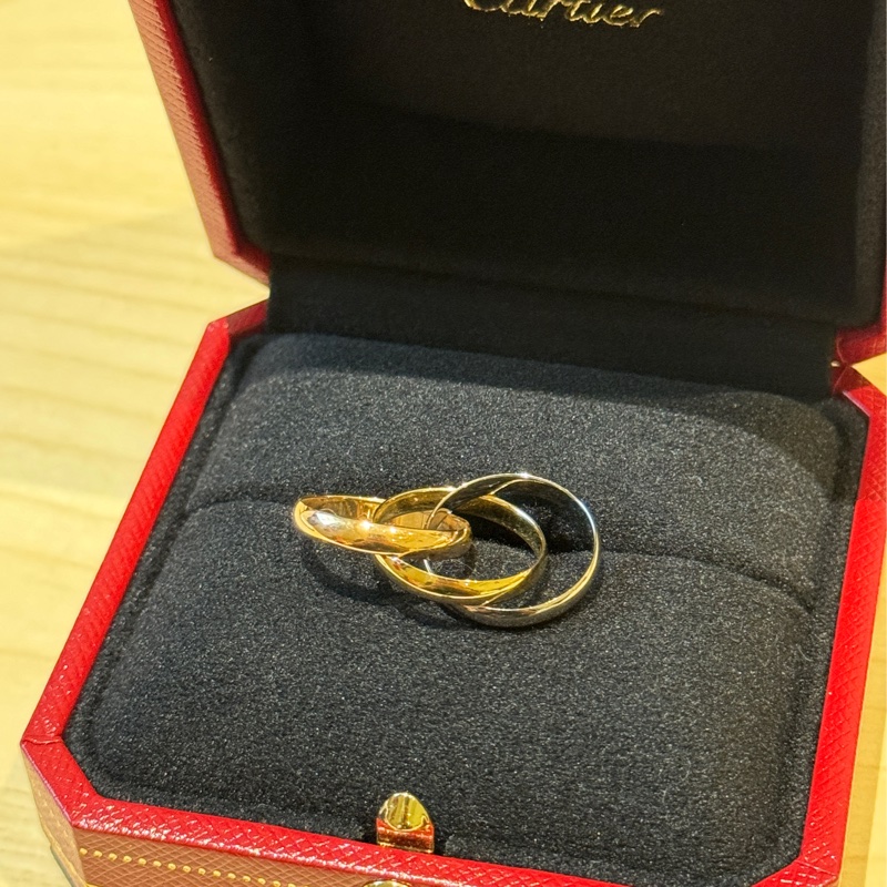 卡地亞Cartier三環戒 44號 TRINITY戒指 小型款-7