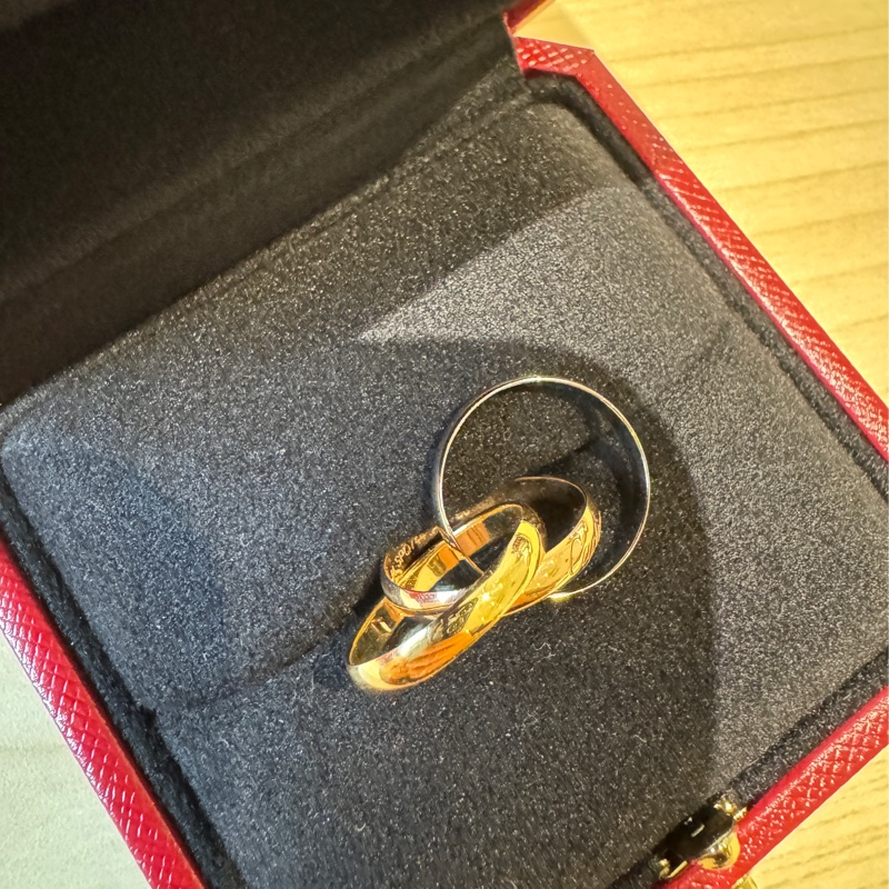 卡地亞Cartier三環戒 44號 TRINITY戒指 小型款-11