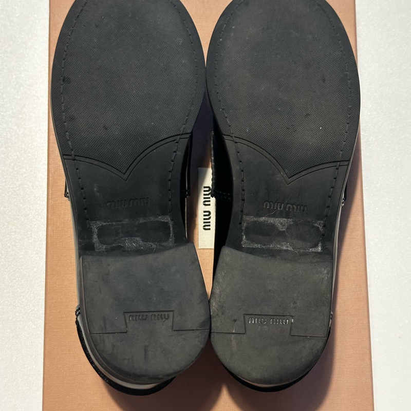 Miu Miu leather penny loafer 金幣樂福鞋36-18