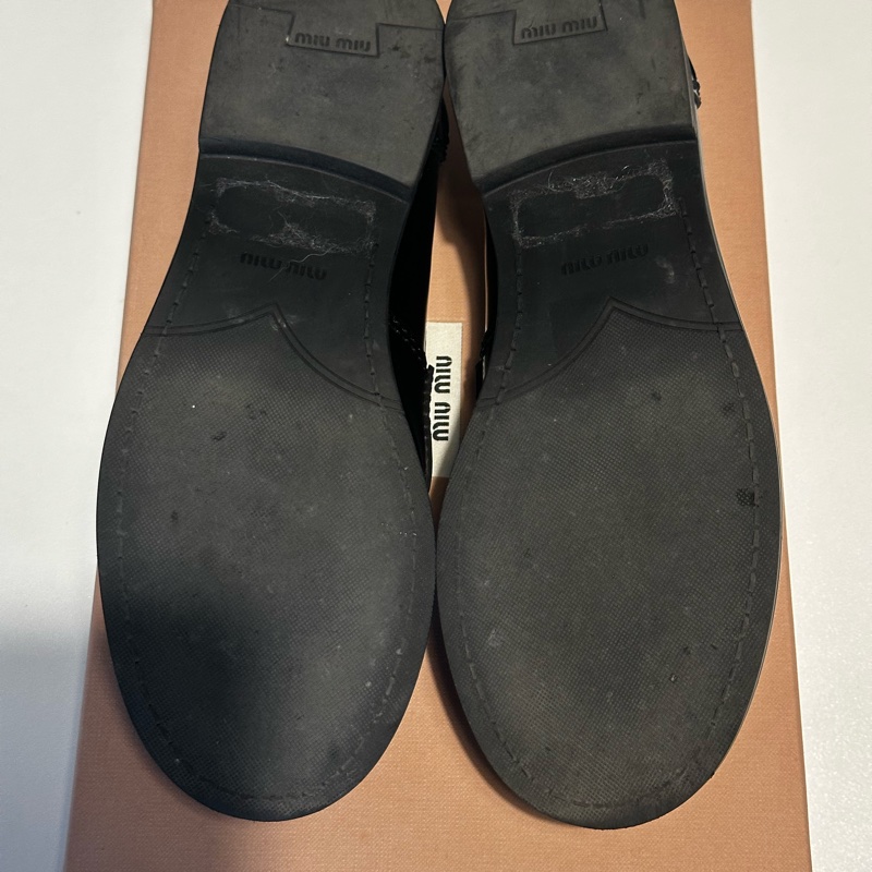 Miu Miu leather penny loafer 金幣樂福鞋36-19