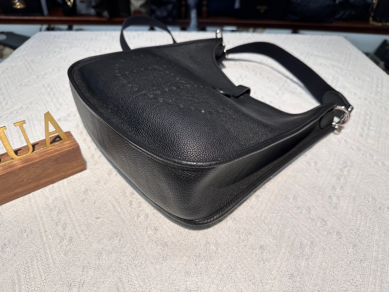 Hermes愛馬仕 Evelyne29 伊芙琳 黑銀-6