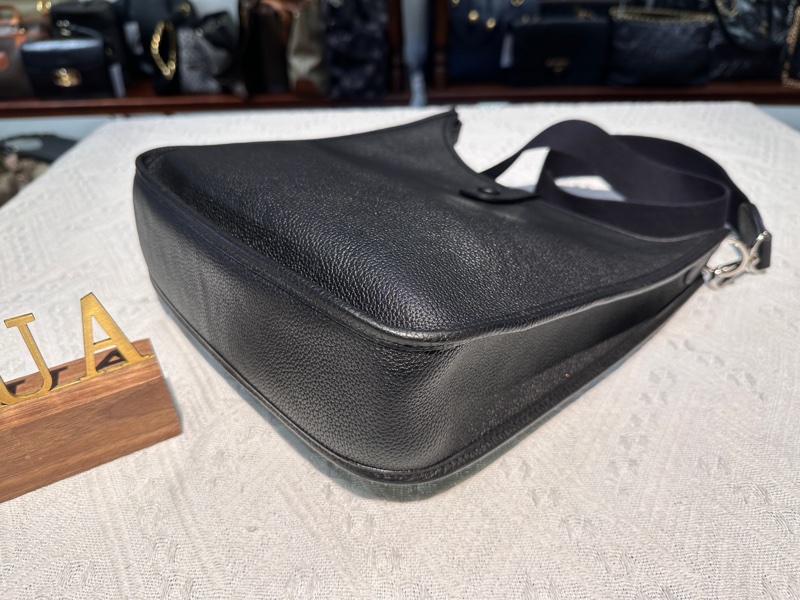 Hermes愛馬仕 Evelyne29 伊芙琳 黑銀-9