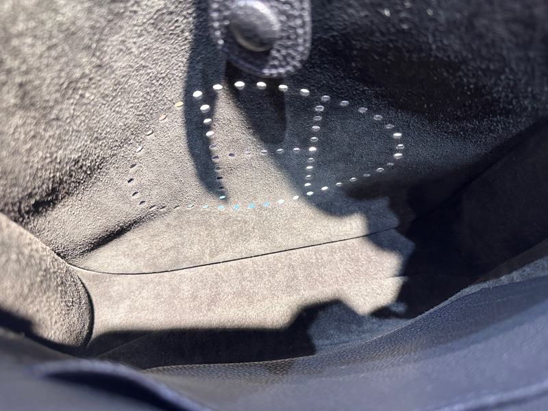 Hermes愛馬仕 Evelyne29 伊芙琳 黑銀-11