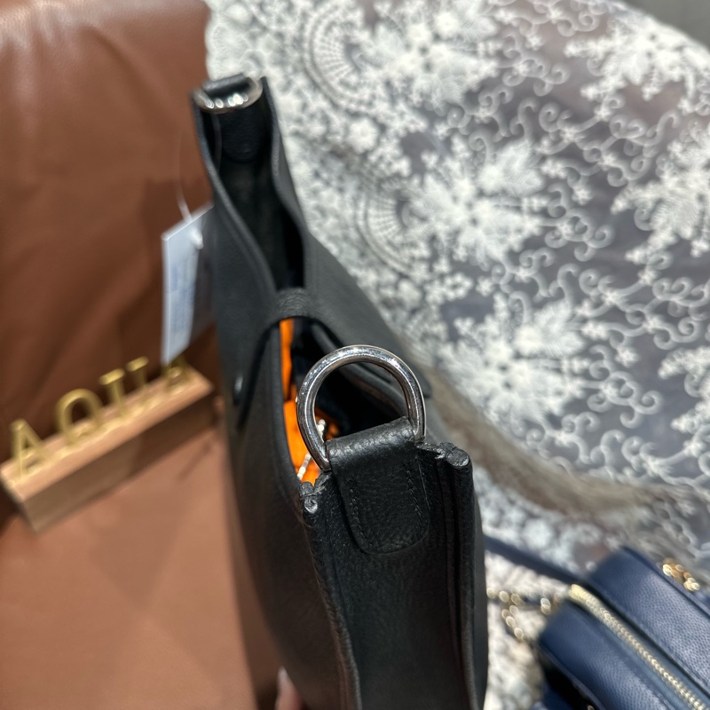 Hermes愛馬仕 Evelyne29 伊芙琳 黑銀-13