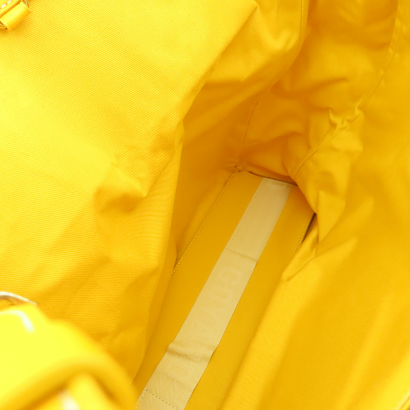 GOYARD 【激減優惠】塗層帆布 Goyardine Voltaire Smile Tote銀扣手挽袋黃色-4