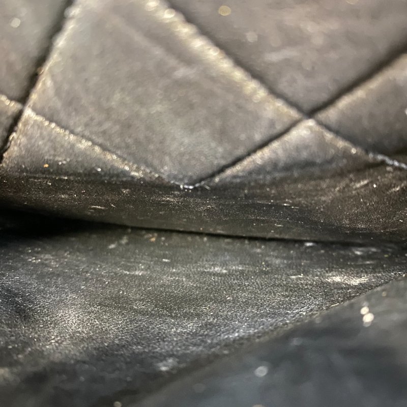 △ Chanel 香奈兒 Vintage Black Lambskin Gold-tone Metal Chain Flap Bag 復古黑色羊皮金色金屬肩揹袋 - 247009653-18