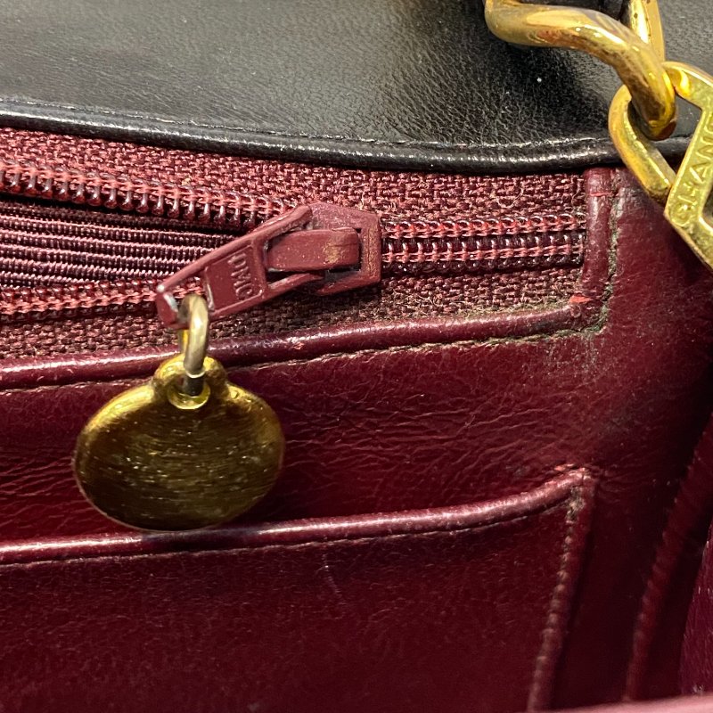 △ Chanel 香奈兒 Vintage Black Lambskin Gold-tone Metal Chain Flap Bag 復古黑色羊皮金色金屬肩揹袋 - 247009653-27