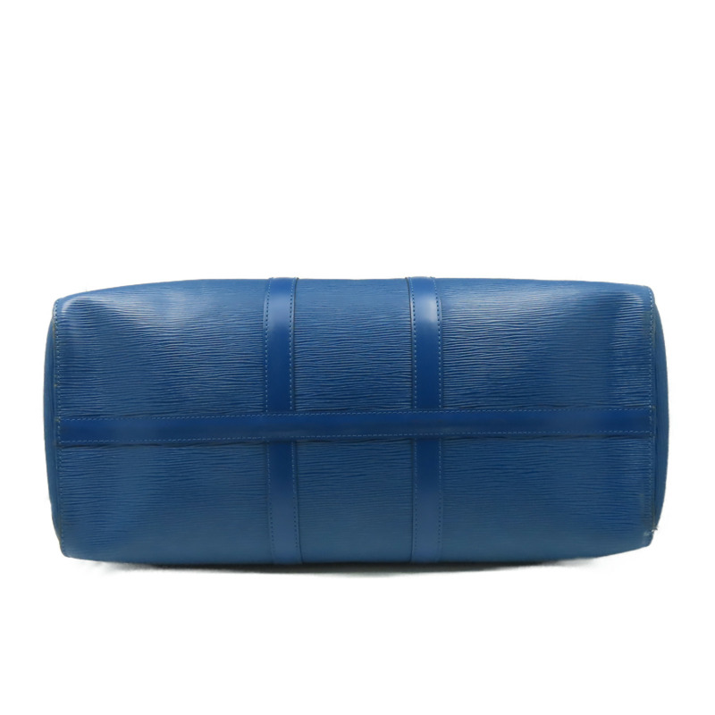 LOUIS VUITTON 【激減優惠】Epi Keepall 45金扣波士頓包藍色-3
