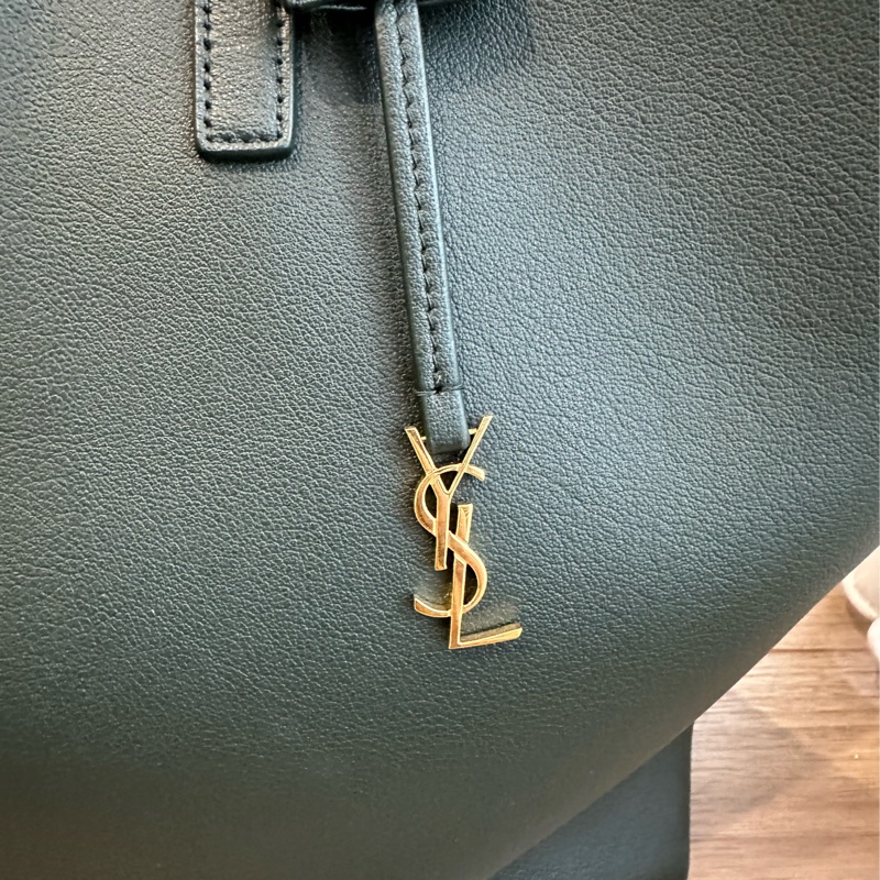YSL SHOPPING TOTE 聖羅蘭托特包 墨綠色-2