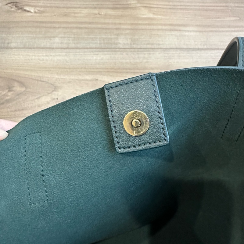 YSL SHOPPING TOTE 聖羅蘭托特包 墨綠色-8