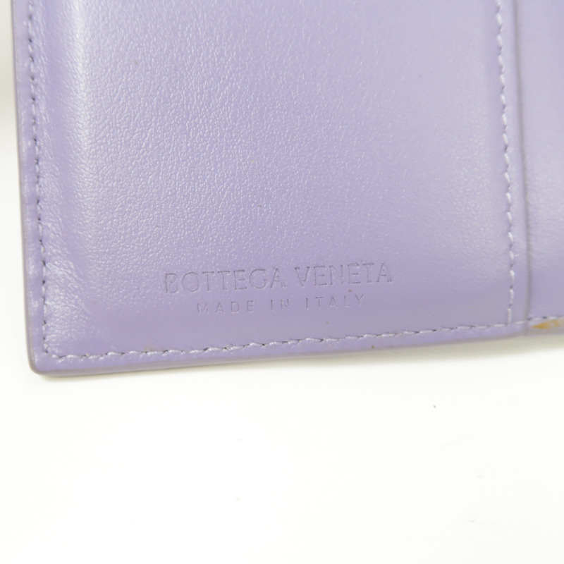 BOTTEGA VENETA 【激減優惠】皮革Wallet銀扣錢包紫色-15